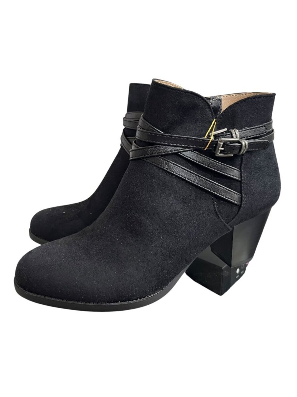 Life Stride Jezebel Black Ankle Booties Size 7 M Women's NWOB